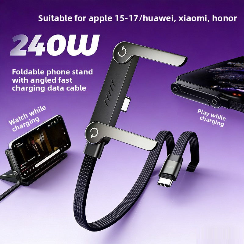 Type-C Phone Charging Cable with Stand