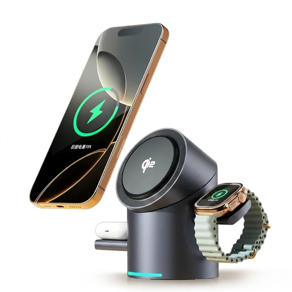 Saturn Lume MagSafe Qi2 Wireless Charging Station